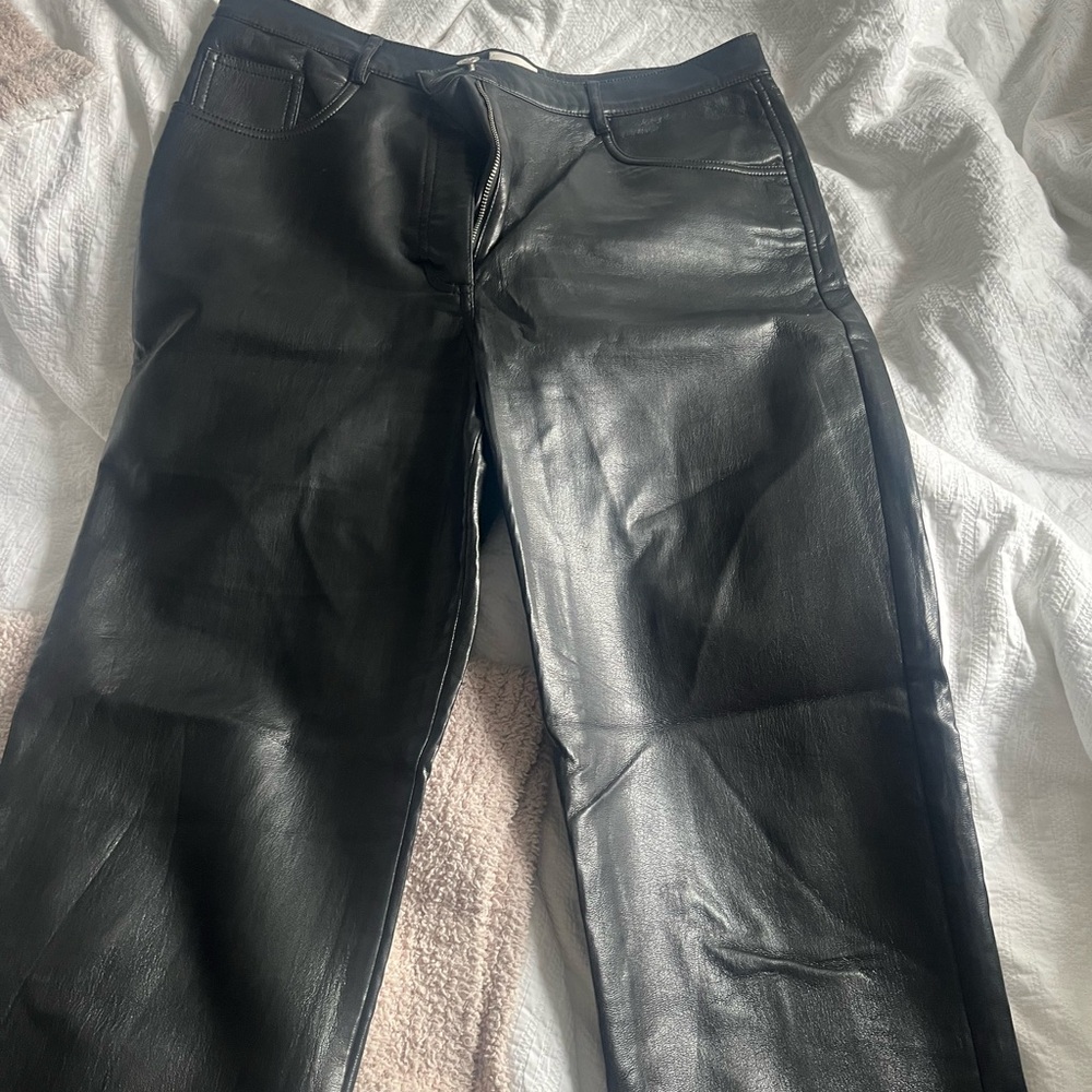 The Wilfred leather pants